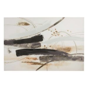 Black Abstract Canvas Wall Art, 40x60