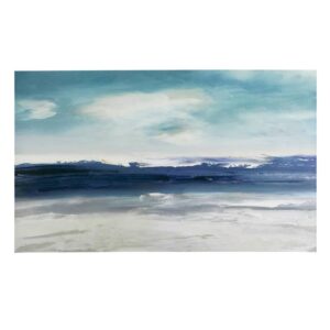 Blue Abstract Canvas Wall Art, 60x36