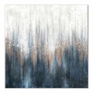 Blue Beats Textured Canvas Wall Art, 40"