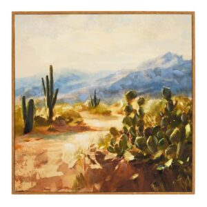 Framed Desert Landscape Canvas Wall Art, 31"