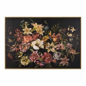 Framed Fabulous Floral Canvas Wall Art, 37x25