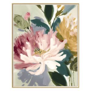 Framed Floral Canvas Wall Art, 25x37