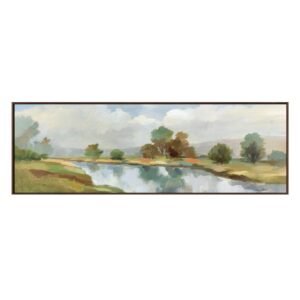 Framed Landscape Canvas Wall Art, 60x20