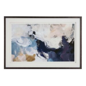 Glass Framed Luminious Cascade Paper Wall Art, 36x24