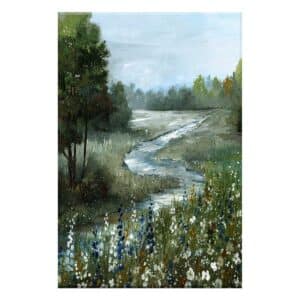 Meandering Stream Canvas Wall Art, 36x24