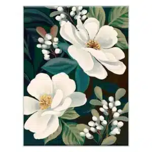 Moody Magnolias Canvas Wall Art, 36x24