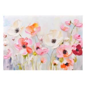 Pink Poppies Canvas Wall Art, 36x24