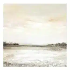 Soft Morning Sun Embellished Abstract Canvas Wall Art, 40"