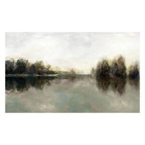 Trees on Water Landscape Canvas Wall Art, 60x36
